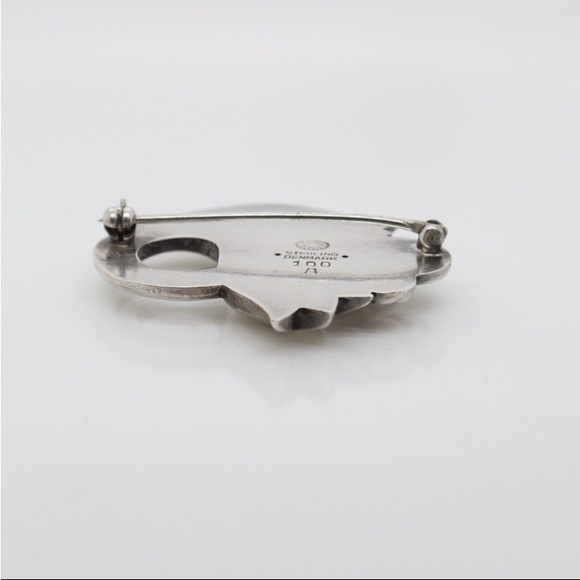 Georg Jensen « Tulips and Berries « Brooch, Rare ~ Denmark Vintage Piece ~ - Picture 11 of 12